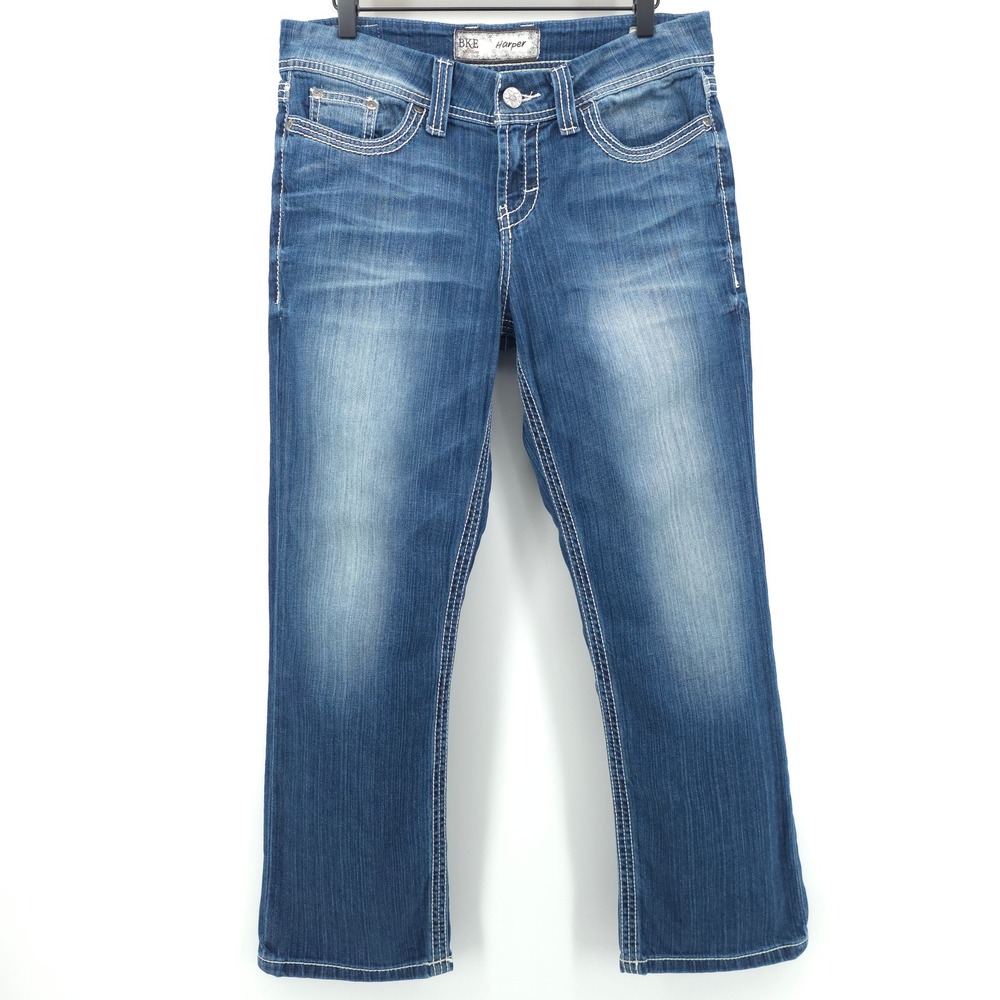 BKE Womens Jeans Harper Size‎ 30 Blue Medium Wash Straight Leg Denim